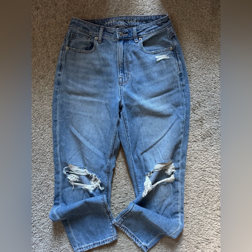 Ripped Mom Jean Comfort Waist Stretchband